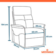 Eco 2 – 1 à 2 moteurs – 1 coloris disponible - Fauteuil releveur électrique
