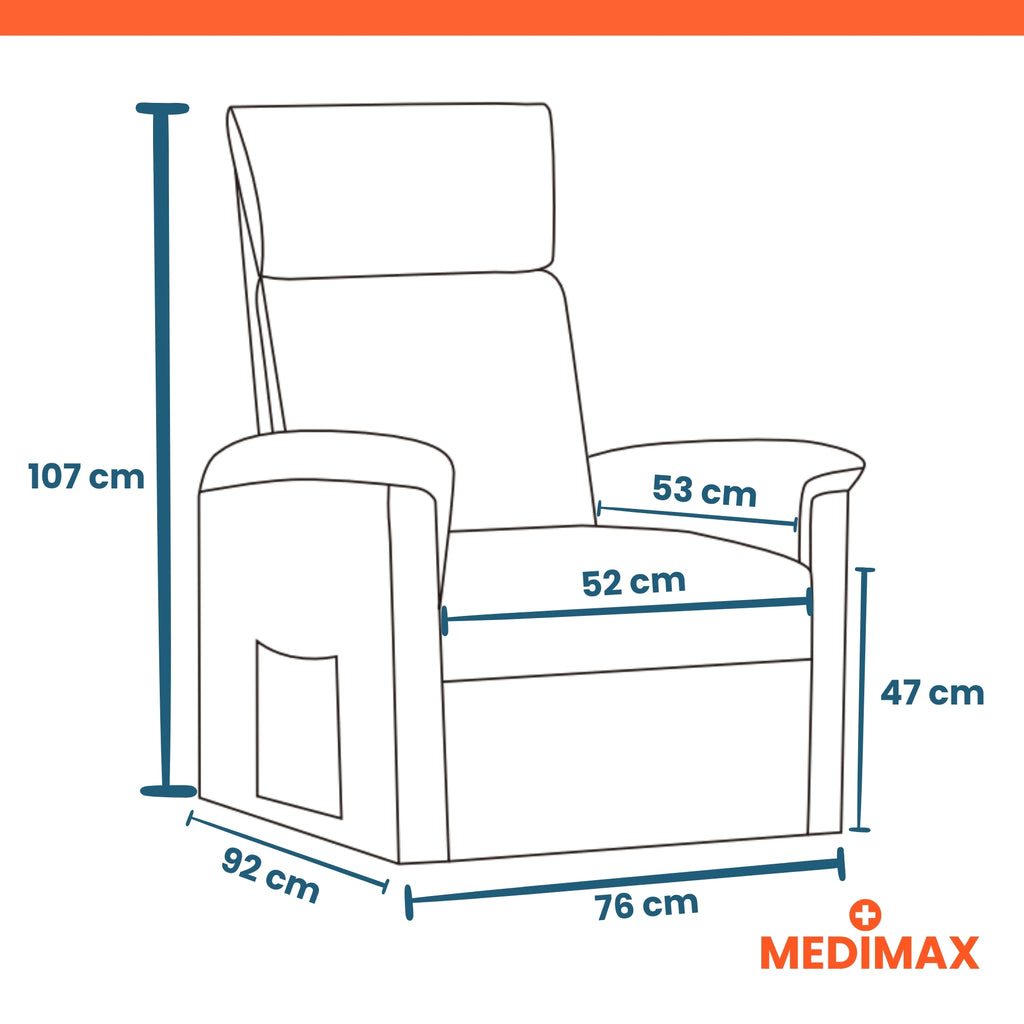 Eco 3 – 1 moteur – 1 coloris disponible - Fauteuil releveur électrique