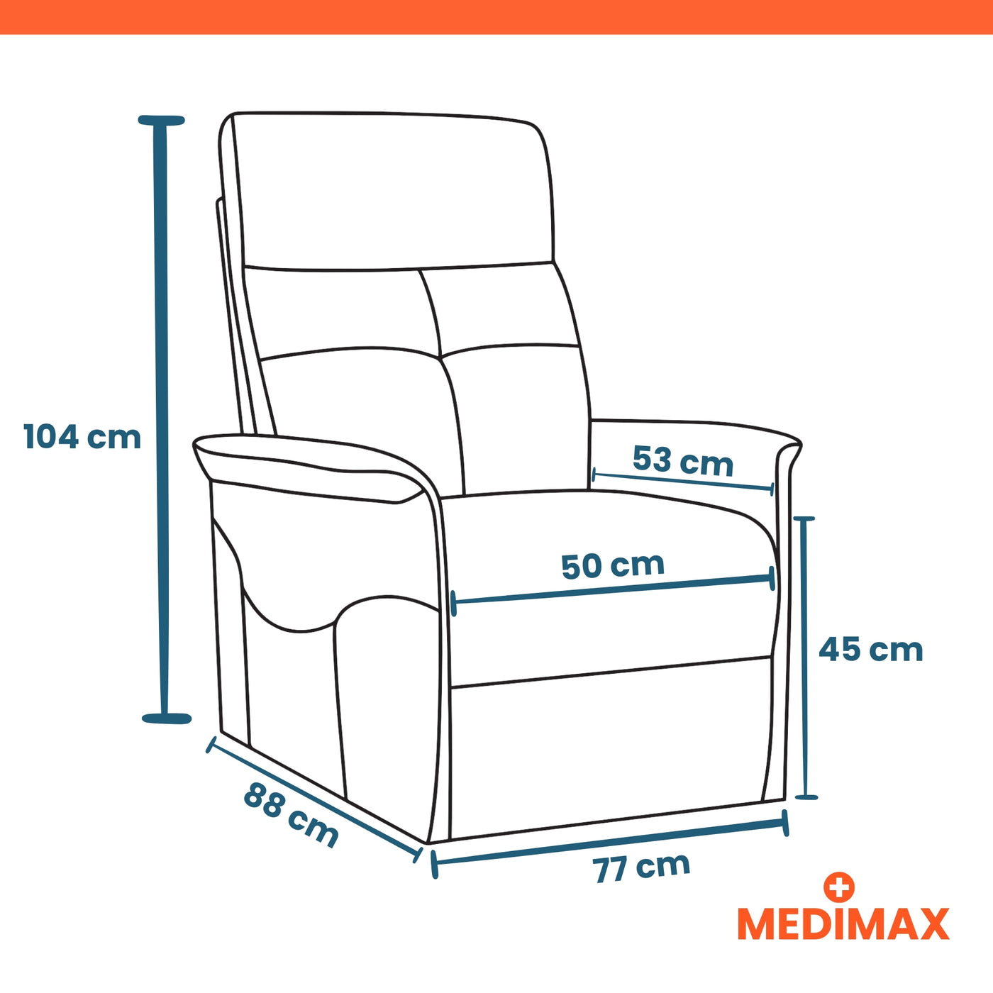 Premium 1 – 1 à 3 moteurs – 7 coloris disponibles - Fauteuil releveur électrique