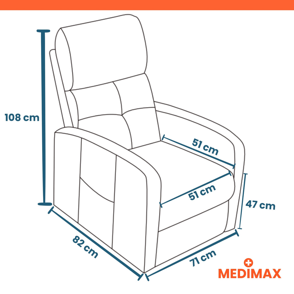 Premium 3 – 4 moteurs – 3 coloris disponibles - Fauteuil releveur électrique