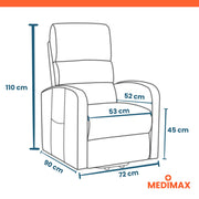 Premium 2 – 1 à 3 moteurs – 3 coloris disponibles - Fauteuil releveur électrique