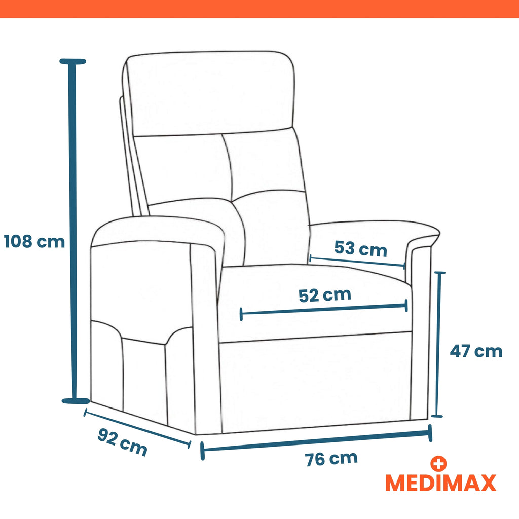 Premium 4 – 4 moteurs – 3 coloris disponibles - Fauteuil releveur électrique